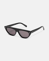 Ces lunettes ne doivent être utilisées que de façon accessoire pour un temps relativement court afin d'éviter les effets indésirables dus à leur conception standard, non adaptée à votre. Lunettes De Soleil Arrondies Noires Et Brillantes Stella Mccartney