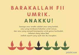 Reviewsteknologiku.tech (ucapan selamat hari batik nasional 2020) dalam. 50 Ucapan Ulang Tahun Islami Untuk Anak Perempuan Jalantikus