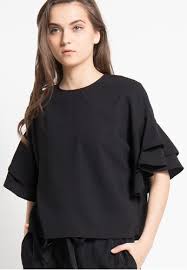 Blouse putih bisa menjadi penyelamat kebuntuan anda di saat galau menentukan atasan yang cocok dengan bawahan. Tampil Modis Dan Cantik Dengan 10 Pilihan Atasan Warna Hitam Untuk Wanita
