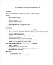 6 Waitress Resume Templates Free Sample Example Format Download Free Premium Templates