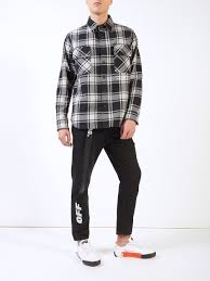 Black And White Flannel Mens Off White Quote Flannel Shirt Red L Grey Black Shirt Printed Shirts Shirts