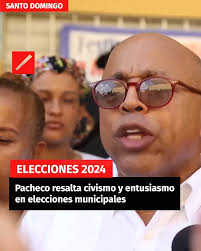 Pacheco resalta civismo y entusiasmo en elecciones municipales
