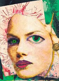 Unsettling Gaze Mixed Media by Sarah Loft