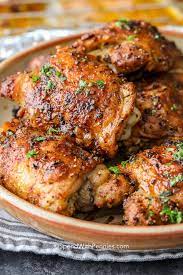 Baked chicken thighs that are crispy and juicy make for the perfect weeknight meal! Crispy Baked Chicken Thighs Perfect Every Time Spend With Pennies
