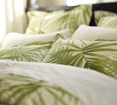 Overlies are made of wooden and look like palm fronds. Palm Frond Organic Duvet Cover Sham Pottery Barn Home Full Bedding Sets Home Design Decor