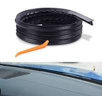 Dust Proof Car Seal Car Windshield Seal Strip - 6.5 Ft U-Shaped Rubber Dust  & Noise Reducer Dust Proof Rubber Strip