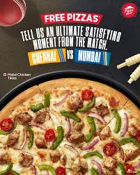 Pizza Hut Contestalert Enjoy Tastiest Pan Pizzas For Free How All You Have To Do Is Tell Us The Mostsatisfying Moment From Last Night S Match Chennai Vs Mumbai