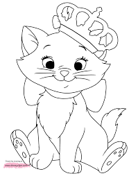 The aristocats is the latest animated film that involved the great walt disney before his death in 1966. The Aristocats Coloring Pages 3 Disneyclips Com
