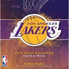 2019 Los Angeles Lakers Desk Calendar Basketball By Turner Licensing Free Shipping Los Angeles Lakers Los Angeles Lakers