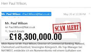 United kingdom national westminster bank plc nwbkgb2109t (abergavenny, monmouth and district branch) abergavenny. Natwest Bank Plc Scam Alert Used In Email Phishing