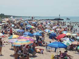July Long Weekend At The Grand Bend Beach Just An Example Of How Busy This Popular Beach Town Is Beach Town July Long Weekend Long Weekend