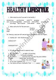 Browse healthy lifestyle resources on teachers pay teachers, a marketplace trusted by millions of teachers for original educational . Healthy Lifestyle Esl Worksheet By Kosobko