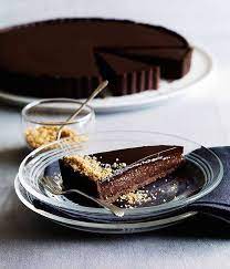 Triple Chocolate Praline Tart Recipe Chocolate Tarts Recipe Tart Recipes Desserts