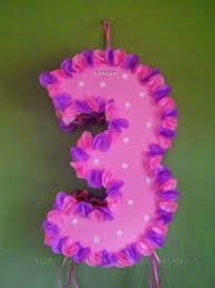 D Tallets Pinata Numero 3 De Tiras Pinata Casera Pinata Pinatas Navidad