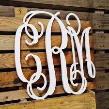 Wood Monogram Wall Hanging 26 28 Available Etsy Monogram Wall Hangings Wooden Monogram College Wall Art