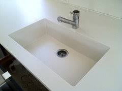 corian integrated sink/countertops