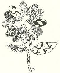 Zentangled Flower Disenos 2 Cal Pinterest Zentangle Drawings Zentangle Zentangle Flowers