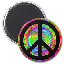 Funky Black Peace Sign Magnet Zazzle Com Peace Sign Peace Custom Magnets