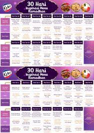 Menu berbuka puasa untuk seminggu. Inspirasi Menu Ramadhan Resep Sahur Dan Buka Puasa Untuk 30 Hari