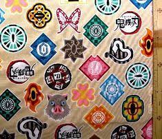 正規ライセンス品 キャラクター 生地 布 鬼滅の刃 きめつのやいば 鍔 つば ベージュ 柄番号2 2020 2021 オックス 綿100 生地幅 約108cm 炭治郎 禰豆子 無限列車 ロゴ room 欲しい に出会える