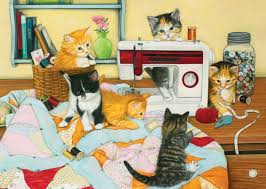 Kedi Ve Kopek Rus Hizmeti Online Diaries Kayd Uzerine Tartisma Cat Quilt Puzzle Quilt Cat Art