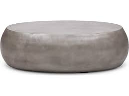 Complete your yard setup with outdoor accent tables. Urbia Outdoor Pebble Dark Grey 55 Wide Concrete Oval Coffee Table Urovgspebblect