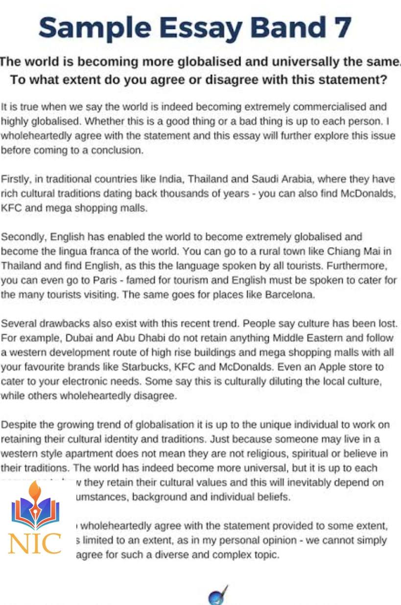 Band 7 sample ielts essays product image