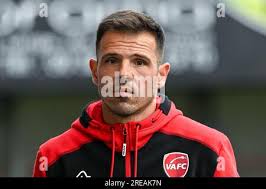 Mouscron, Belgium. 26th July, 2023. head coach Jorge Maciel of Valenciennes  FC pictured after a friendly pre-season game ahead of the 2023