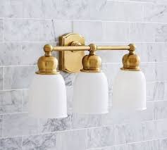 Best Antique Brass Bathroom Vanity Lights Sconces Bathroom Sconces Pottery Barn Bath
