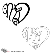 They're being controlled by whomever you want. Heart Of M D Letters Monogram Tattoo Heart Tattoo Heart Tattoo Designs