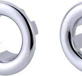 2 Pack Sink Overflow Ring, ARCORA Bathroom Kitchen Sink Basin Trim Overflow  Cover Hole Insert Cap Chrome