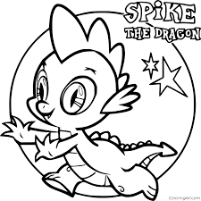 36+ spike my little pony coloring pages for printing and coloring. Spike The Dragon Coloring Page Coloringall