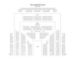 Royal Shakespeare Theatre Seating Plan Boxoffice Co Uk