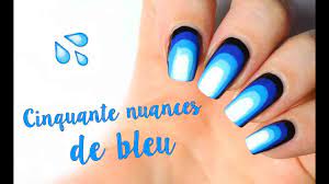 Cette semaine je vous retrouve avec une nouvelle vidéo de nail art très faciles et sans matériel nail art. Nail Art Facile Sans Materiel Cinquante Nuances De Bleu Youtube