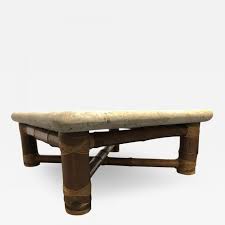 Shop our best selection of stone top coffee tables to reflect your style and inspire your home. Budji Layug Signed Budji Layug Bamboo And Tessellated Stone Top Coffee Table