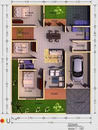 Denah rumah ukuran 7x15 meter 3 kamar tidur 2 lantai + tampak depan. Cara Membuat Denah Rumah Sederhana Dengan Skala