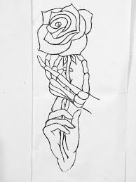 Check spelling or type a new query. Pin By Madysyn Fabian On Tattoos My Obsession Hand Holding Rose Rose Drawing Drawings