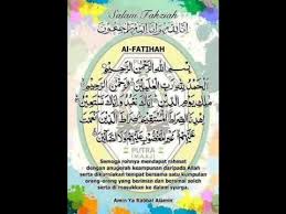 Semoga roh nenek dicucuri rahmat dan ditempatkan bersama org2 beriman. Salam Takziah Al Fatihah Youtube