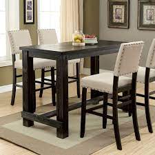 Bar counters and tables are growing more common in homes. Furniture Of America Foa Sania Ii Cm3324bk Bt Rustic Bar Height Table Del Sol Furniture Pub Tables