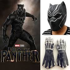 Chadwick boseman as black panther. Cosplay Black Panther Mask Glove Latex Captain America 3 Civil War Hero Prop Halloween Costume Accessories Boys Costume Accessories Aliexpress