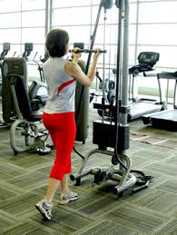 Rowing movements, on the other hand, like the seated cable rows, dumbbells, and barbell rows, help in building the thickness and girth. Reverse Grip Triceps Pulldown On Cable Cross Machine Exercise Demonstration Sparkpeople