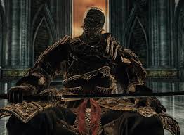 With gloves, shoulder pads and a larger cape. Sir Alonne Dark Souls 2 Wiki