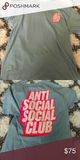 Anti Social Social Club T Shirt Anti Social Social Club Social Club Club Shirts
