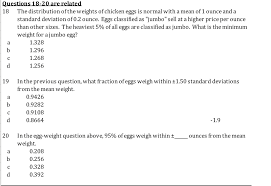 How much does one egg of chicken weigh tothird category? The Distribution Of The Weights Of Chicken Eggs Is Chegg Com