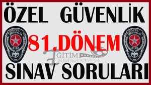 Özel güvenlik temel eğitim ve yenileme eğitimi sınav sonuçlarını görmek için tıklayınız. 81 Donem Ozel Guvenlik Sinav Soru Ve Cevaplari Video 1 Youtube