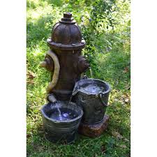 Bei grundsätzlich lässt sich ein brunnen jederzeit im garten anlegen. Brunnen Stein Terrasse Garten Polyresin Veranda Hydrant Pumpe Harz Schwarz Braun Kaufen Bei Www Etc Shop De Gmbh Co Kg