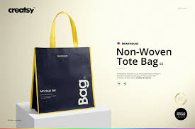 Non Woven Tote Bag 2 Mockup Set Woven Tote Bag Tote Bag Bag Mockup