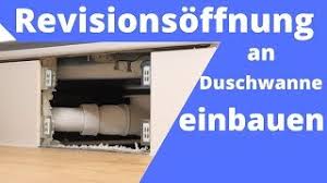 Badewanne einbauen und dabei kosten sparen. Revisionsoffnung An Duschwanne Umbauheld Youtube