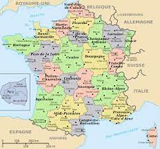 Carte avec les régions, préfectures, numéros et noms des départements. File Departements Regions France Svg Wikimedia Commons