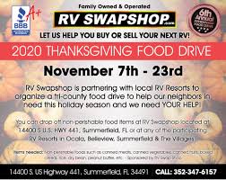 Maybe you would like to learn more about one of these? 2020 Food Drive Drop Off Locations Rv Swap Shop